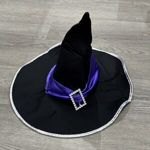 Morris Elegant Witch Purple Black Hat Adult Halloween Costume Accessory MR167151